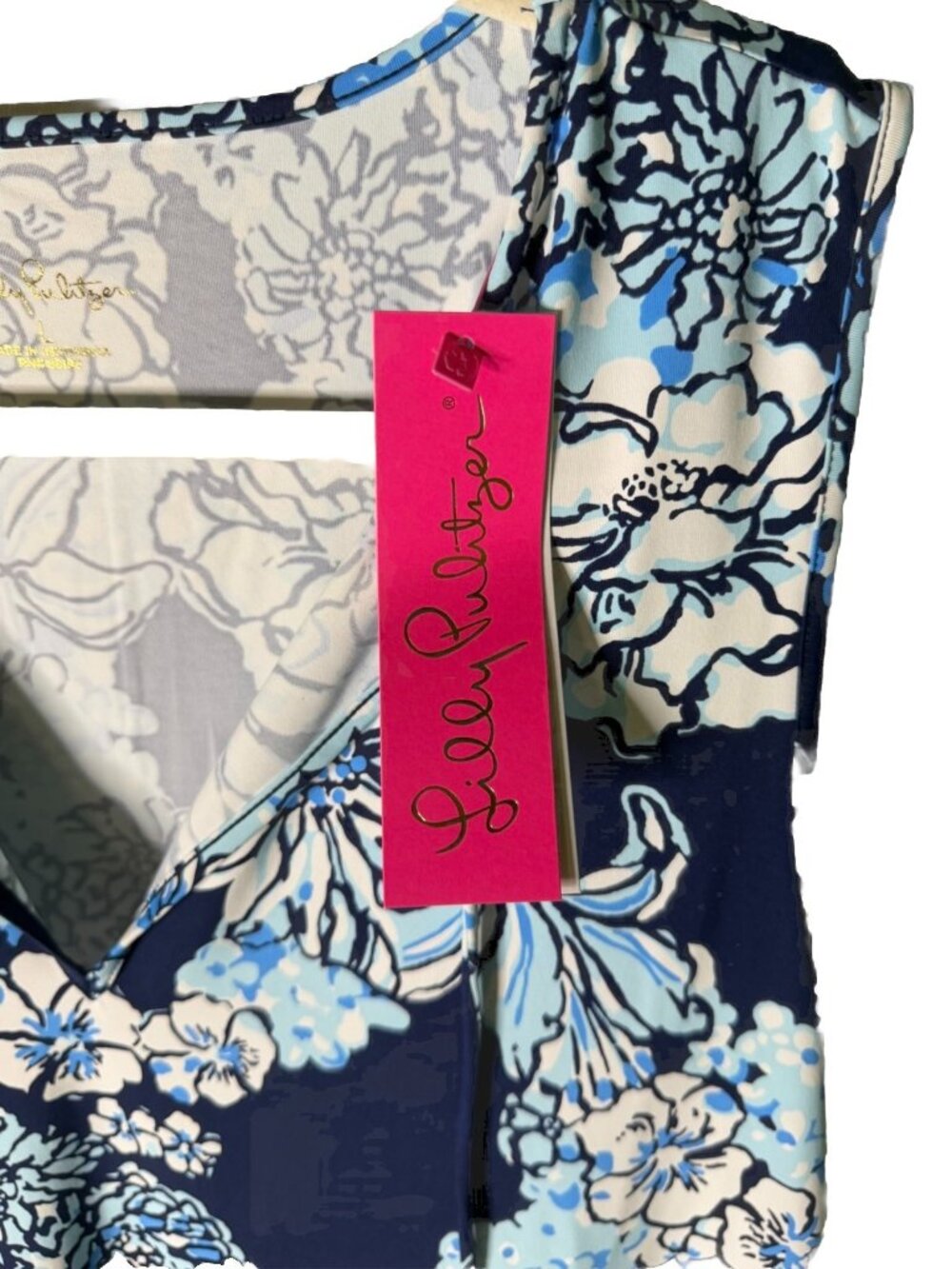Lilly Pulitzer Johanna Sleeveless Coverup in Bouquet All Day - Large -NEW W/TAGS - Picture 5 of 8